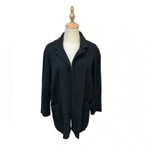 J Crew Black Knit Cardigan Size XL